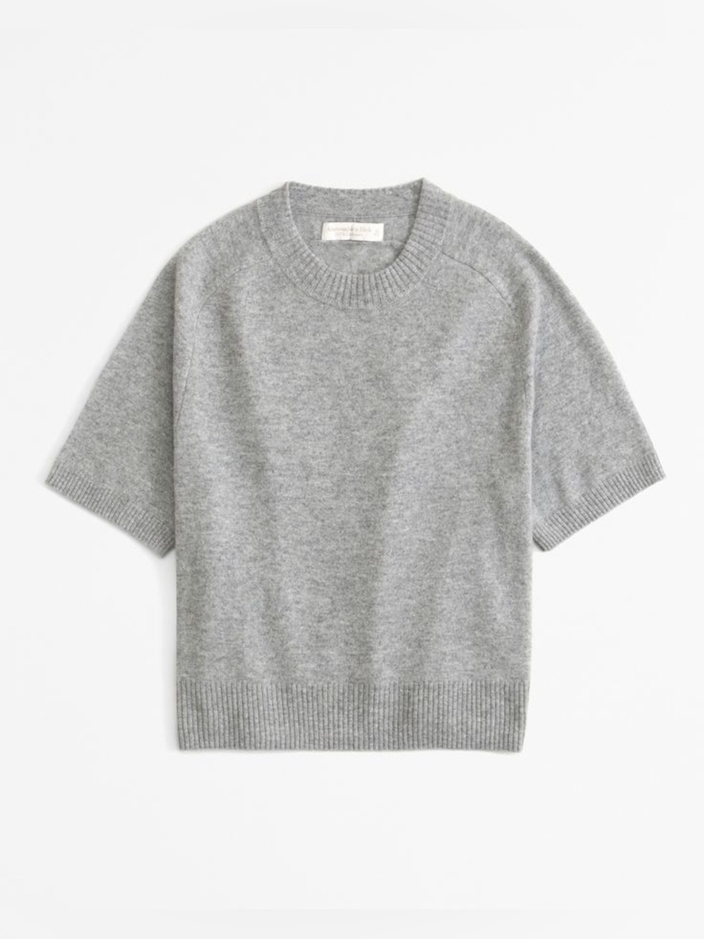 Abercrombie & Fitch Gray Cashmere Crewneck Sweater Sz S